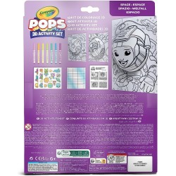 CRAYOLA POPS - Set Attività 3D, per Colorare e Creare disegni in 3D, Attività Creativa soggetto Spazio - 04-2806