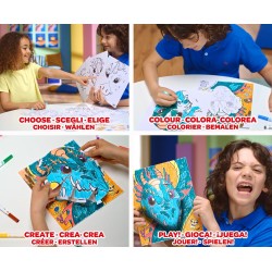CRAYOLA POPS - Set Attività 3D, per Colorare e Creare disegni in 3D, Attività Creativa soggetto Spazio - 04-2806