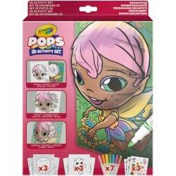 CRAYOLA POPS - Set Attività 3D, per Colorare e Creare disegni in 3D, Attività Creativa soggetto Personaggi Incantati - 04-2801
