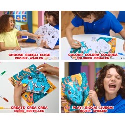 CRAYOLA POPS - Set Attività 3D, per Colorare e Creare disegni in 3D, Attività Creativa soggetto Giungla - 04-2802