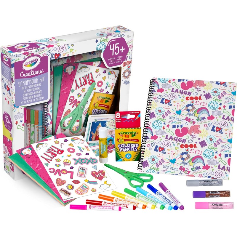 CRAYOLA CREATIONS - Set Crea il tuo Album Scrapbook, Attività Creativa fai-da-te - 04-0944