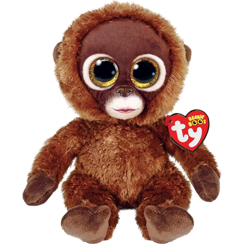 Ty Plush - Beanie Boos - Peluche Chessie la Scimmia 15 cm Marrone - TY36391