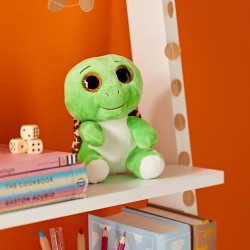 Ty Plush - Beanie Boos - Peluche Tartaruga - Turbo - Verde - Peluche con occhioni glitter dorati con gli occhi grandi scintillan