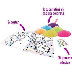 CRAYOLA CREATIONS - Set Colora con la Sabbia, per Creare Poster con la Sabbia Colorata, attività Creativa e Regalo per Bambine -