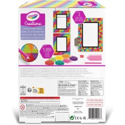 CRAYOLA CREATIONS - Set Cornici Portafoto Personalizzabili con Cristalli Colorati, Attività Creativa - 04-2916