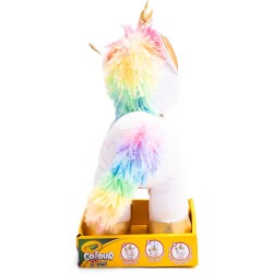CRAYOLA Colour Me Plush - Peluche Colorabile con 3 Pennarelli, Soggetto Unicorno, attività Creativa - 4026316