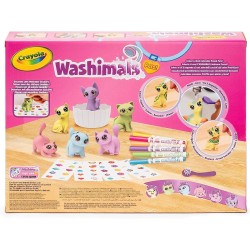 CRAYOLA - Washimals Pets- Set Attività con Adesivi Colori Pastello, per Colorare e Fare Il Bagnetto ai Cuccioli - 74-7515