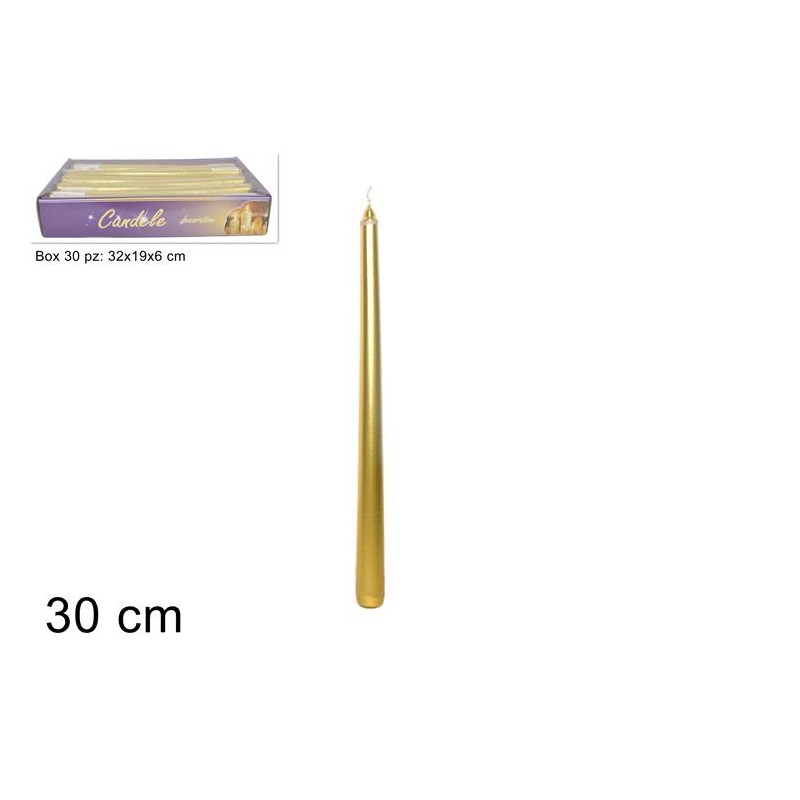 CANDELA LAMINATA ORO 1 PZ.
