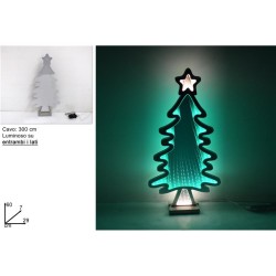 ALBERO DI NATALE LUMINOSO 3D 60 CM