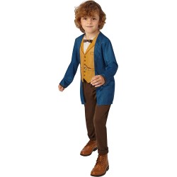 Rubies - Vestito Ufficiale Warner Bros Animali Fantastici e Dove Trovarli - Newt Scamander, Bambina Taglia M (5-7 Anni) - 630552