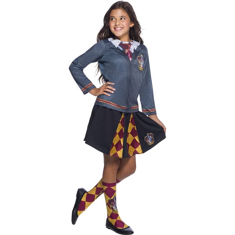 Rubies - Harry Potter - Maglietta Ufficiale del Grifondoro, per Bambini Ragazze, Taglia S (3-4 Anni) - 641269-S