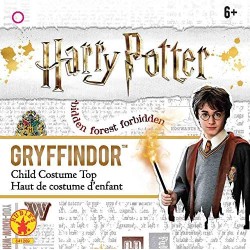 Rubies - Harry Potter - Maglietta Ufficiale del Grifondoro, per Bambini Ragazze, Taglia S (3-4 Anni) - 641269-S
