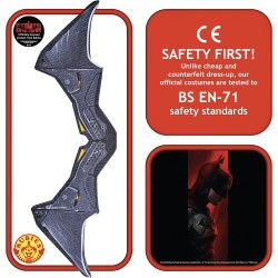 Rubie - Accessorio Batarang DC The Batman Movie Foam Club, Multicolore, One Size 203016