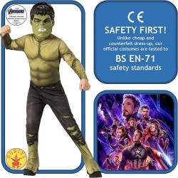 Rubies HULK Avengers Costume Bambino Tg.L (8/10 anni)