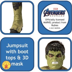 Rubies HULK Avengers Costume Bambino Tg.L (8/10 anni)