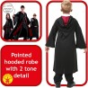 Rubies - Harry Potter Deluxe, Costume per Bambini, Comprende Tunica Nera con lo Stemma Grifondoro, il Cappuccio e la Spilla, Tag