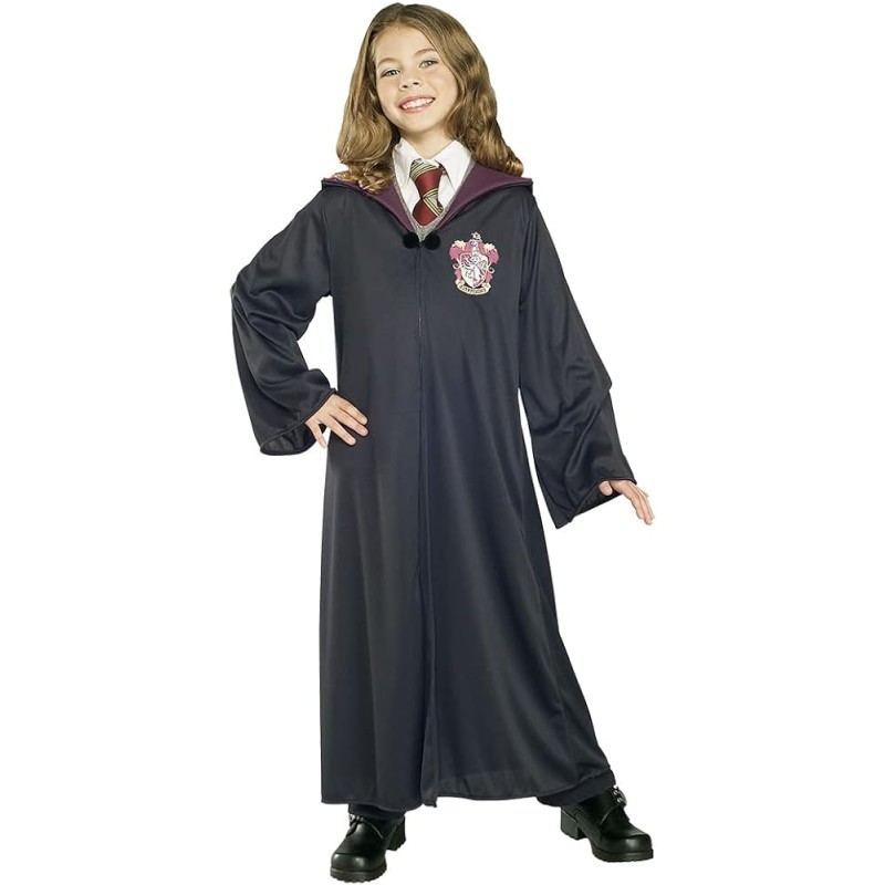 Rubies - Vestito Toga Hermione Grifondoro Harry Potter per Bambini, Taglia L (8/10 anni)