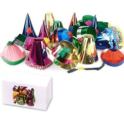 Carnival Toys - Cappellini Party in Carta Metallizzati, modelli assortiti, 1 pezzo, 04422