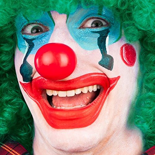 Clown circo naso rosso in plastica