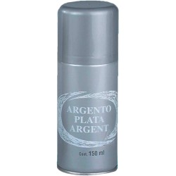 Carnival Toys - Bomboletta Spray Argento, 150 ml, 07246