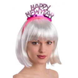 Carnival Toys - 25 Cerchietti Happy New Year in Carta Metallizzata, colori assortiti, 04437