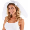 Carnival Toys - Velo da Sposa con Cerchietto Travestimento Matrimonio, 05889