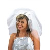 Carnival Toys - Velo da Sposa con Cerchietto Travestimento Matrimonio, 05889