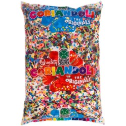 Carnival Toys - Coriandolone Multicolor gr. 250 circa - Ø cm. 2 circa, in busta, 04512