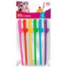 Widmann - Set di 6 Cannucce WILLY Colorate, 9599W
