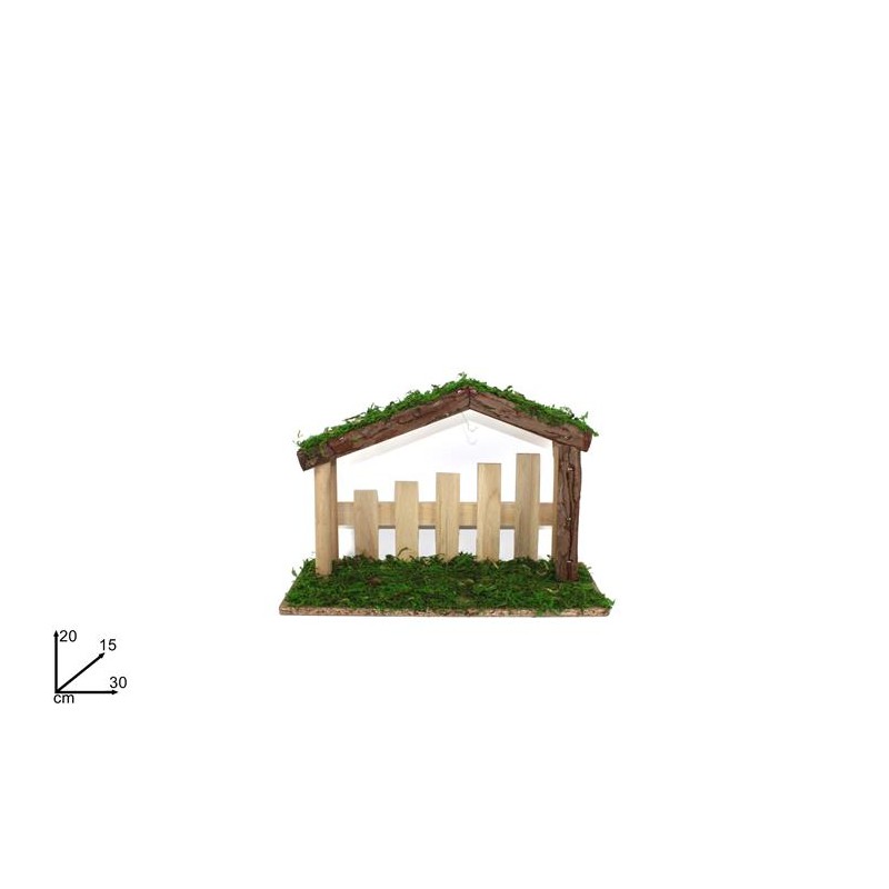 CAPANNA CON STECCATO MUSCHIO VERDE