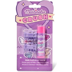 Martinelia - Set 2 pinzette per capelli e balsamo per labbra