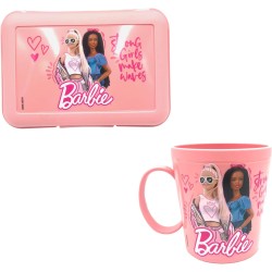 Barbie Break Set - Portamerenda - Tazza - Set Per Bambini