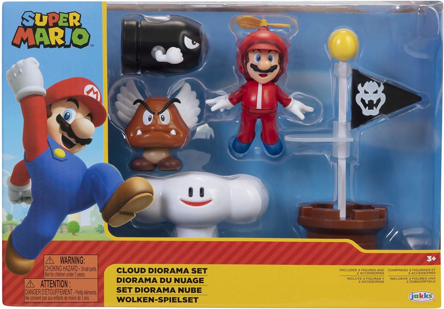 Super Mario - Personaggi Multipack Diorama 6 cm Set da Gioco – Nuvole Mondo  Film Watch