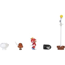 Super Mario - Personaggi Multipack Diorama 6 cm Set da Gioco – Nuvole Mondo Film Watch