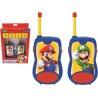 Lexibook - Nintendo Super Mario Walkie-Talkie, Clip da Cintura, Batteria, per Bambini/Ragazzi, Blu/Rosso, Colore, TW12NI