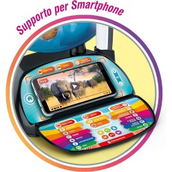 Clementoni - 16446 - Sapientino Più - Esploramondo Real Time - Globo Interattivo Parlante, Mappamondo Bambini, Gioco Elettronico