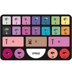 Clementoni - Crazy Chic-Make-up Studio-Trousse, Console con Trucchi Lavabili E Pennelli Professionali, Set Cosmetici Bambini - 1