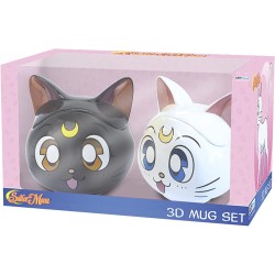 ABYstyle - Sailor Moon Gift Set confezione regalo 3D, Tazze Luna e Artemis