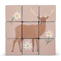 Trudi Sevi 87857 - Puzzle Animali delle Dolomiti | Trudi by Sevi | Giochi in legno 19x6x19cm | Sevi Nature