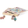 Trudi Sevi 87859 - Play Puzzle Città Ortisei | Trudi by Sevi | Giochi in legno 28x5,5x28cm | Sevi Nature