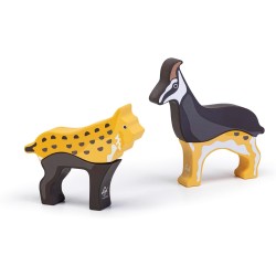 Trudi Sevi 87860 - Mix o Match Animali Dolomiti Lince Camoscio | Trudi by Sevi | 23x6x15,5cm | Sevi Nature