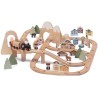 Trudi Sevi 87864 - Il trenino delle Dolomiti | Trudi by Sevi | Giochi in legno 38x6x38cm | Sevi Nature