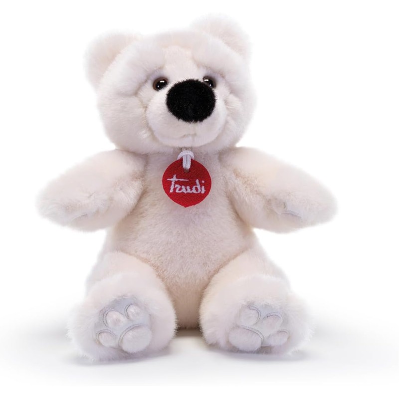 Trudi 25633 - Peluche Orso Bianco Joel | Orso Polare - Animali del Polo Nord | 18x21x19 cm taglia S | Teddy Bears, classici orsi