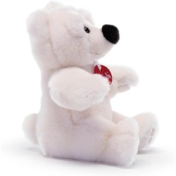 Trudi 25633 - Peluche Orso Bianco Joel | Orso Polare - Animali del Polo Nord | 18x21x19 cm taglia S | Teddy Bears, classici orsi