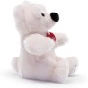 Trudi 25633 - Peluche Orso Bianco Joel | Orso Polare - Animali del Polo Nord | 18x21x19 cm taglia S | Teddy Bears, classici orsi