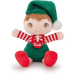 Trudi 12323 - Peluche Elfo Rudy, Colore Rosso/Verde XXS