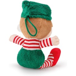 Trudi 12323 - Peluche Elfo Rudy, Colore Rosso/Verde XXS