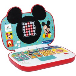 Clementoni - 17834 - Disney Baby Mickey - Il Mio Primo Laptop, Centro Computer Educativo Elettronico, Portatile, attività per Ap
