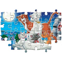Clementoni - 24764 - Puzzle Disney Aristogatti & Lilli e il Vagabondo 2 x 20 pezzi