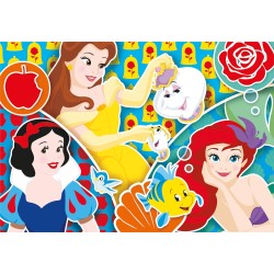 Clementoni - 24766 - Supercolor Puzzle - Disney Princess - 2 X 20 Pezzi